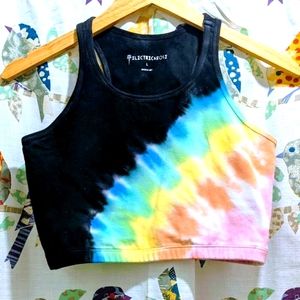 Electric & Rose Bella Bralette in Beam Onyx / Rainbow Tiedye, L